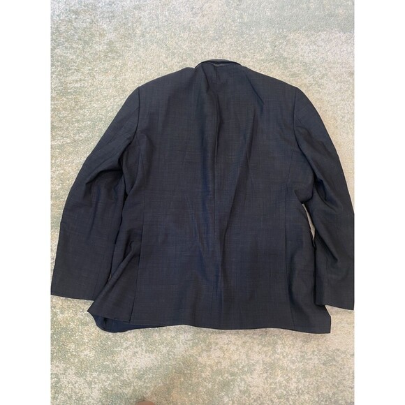 Saks Fifth Ave 100% Wool Size 44R Sport Coat Trim Fit Blazer Mens Charcoal Gray - Picture 7 of 8